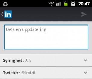 Linkedin till Android uppdateras