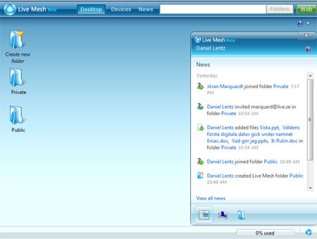 live_mesh_folders