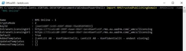 enable-irm-powershell-result