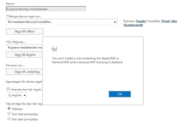 felmeddelande-irm-ej-aktiv